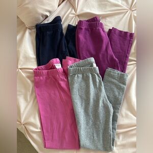 Hanna Andersson size 8 slim leggings set of 4